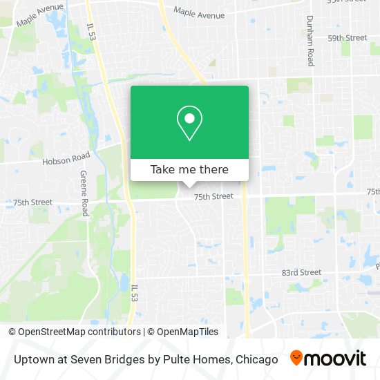 Mapa de Uptown at Seven Bridges by Pulte Homes