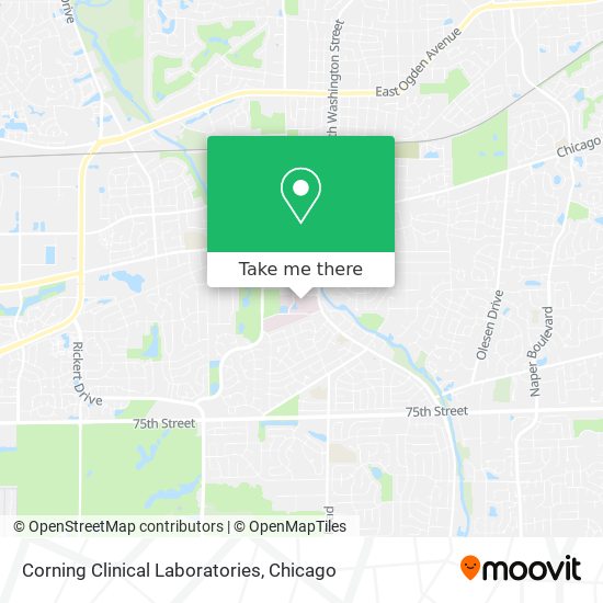 Corning Clinical Laboratories map