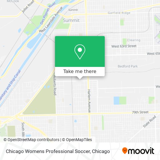 Chicago Womens Professional Soccer map