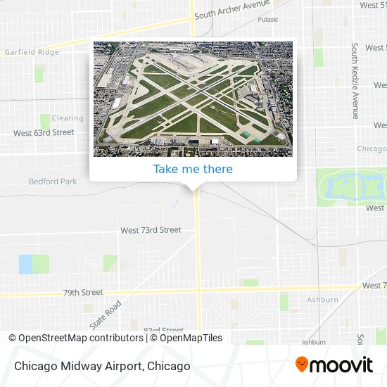 Chicago Midway Airport map