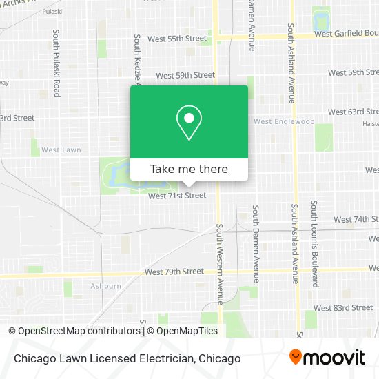 Chicago Lawn Licensed Electrician map