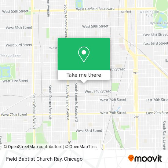 Field Baptist Church Ray map