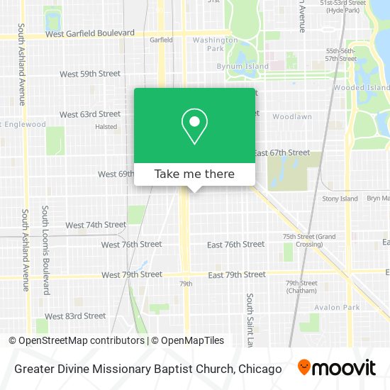 Greater Divine Missionary Baptist Church map