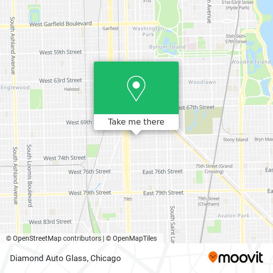 Diamond Auto Glass map