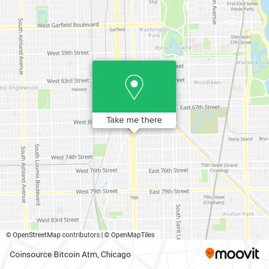 Coinsource Bitcoin Atm map