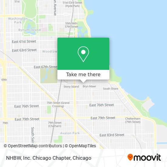 Mapa de NHBW, Inc. Chicago Chapter