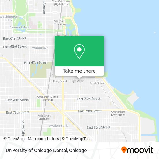 University of Chicago Dental map