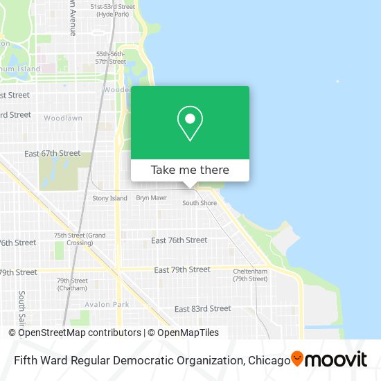 Mapa de Fifth Ward Regular Democratic Organization