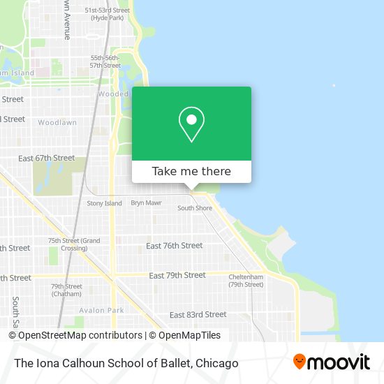 The Iona Calhoun School of Ballet map