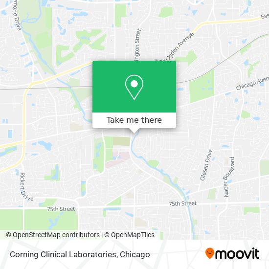 Corning Clinical Laboratories map