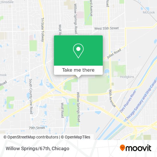 Mapa de Willow Springs/67th