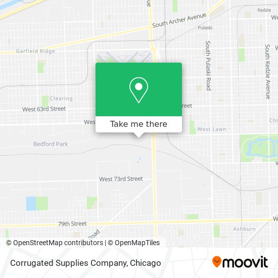 Corrugated Supplies Company map