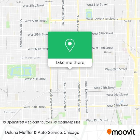 Deluna Muffler & Auto Service map