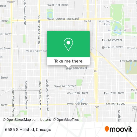 6585 S Halsted map