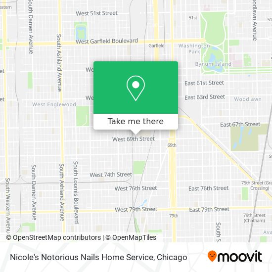 Nicole's Notorious Nails Home Service map