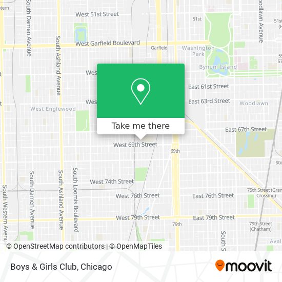 Boys & Girls Club map