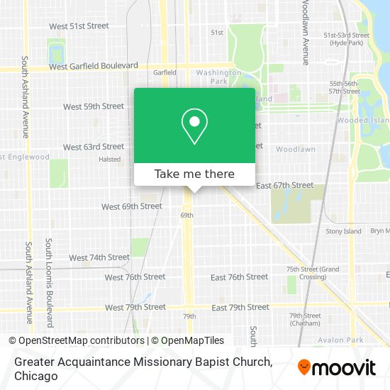 Greater Acquaintance Missionary Bapist Church map