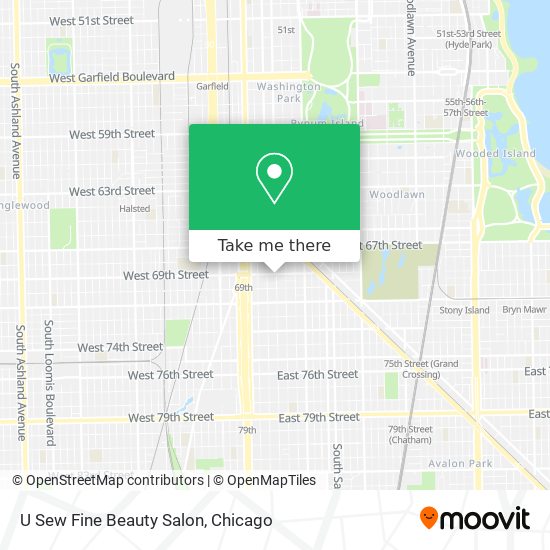 Mapa de U Sew Fine Beauty Salon