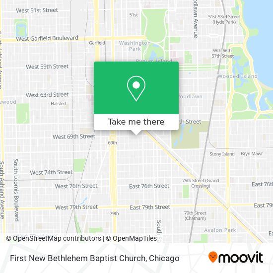 Mapa de First New Bethlehem Baptist Church