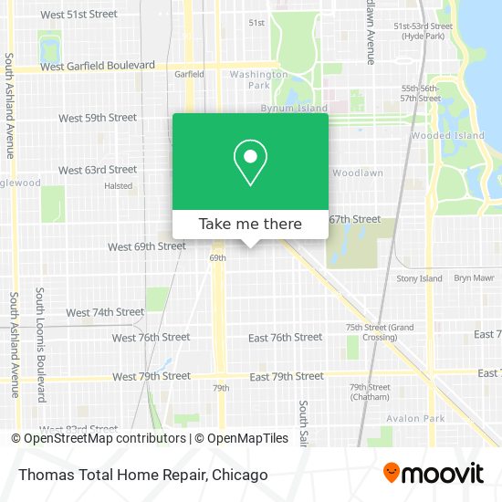 Mapa de Thomas Total Home Repair
