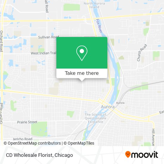 CD Wholesale Florist map