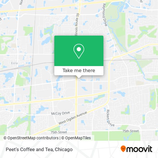 Peet's Coffee and Tea map