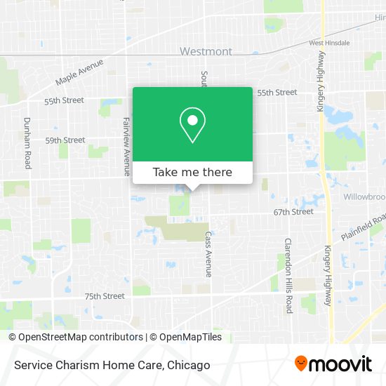 Service Charism Home Care map