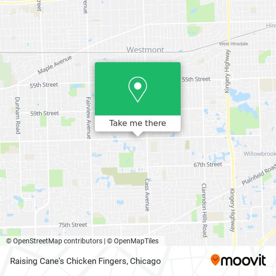 Raising Cane's Chicken Fingers map