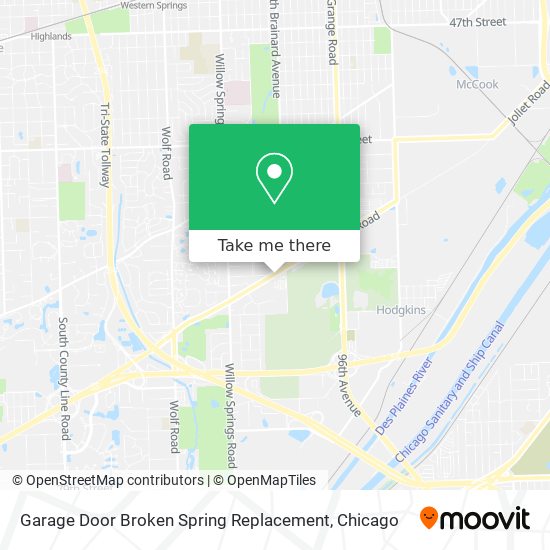 Garage Door Broken Spring Replacement map