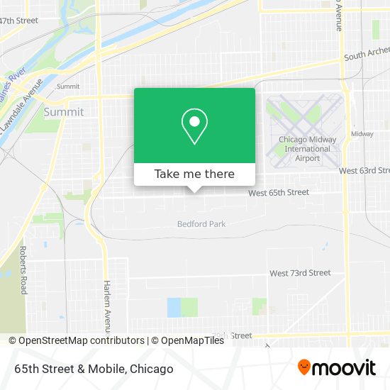 65th Street & Mobile map