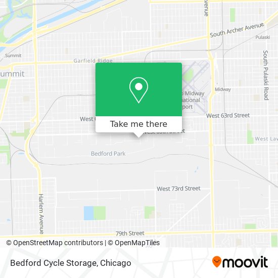 Bedford Cycle Storage map