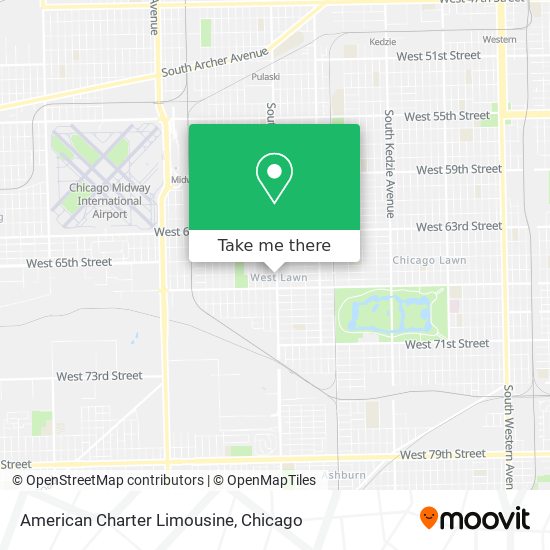 American Charter Limousine map
