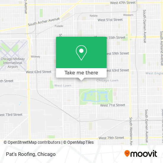 Pat's Roofing map