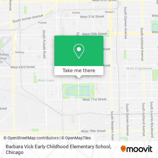 Mapa de Barbara Vick Early Childhood Elementary School