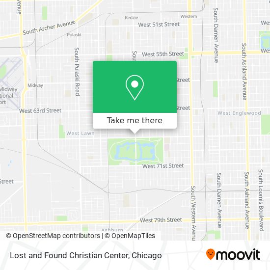 Lost and Found Christian Center map