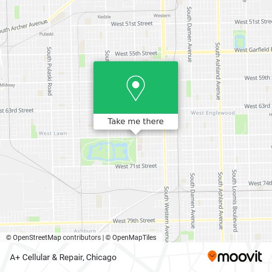 Mapa de A+ Cellular & Repair