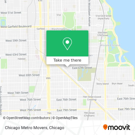 Chicago Metro Movers map