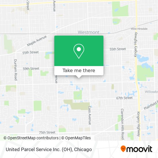 United Parcel Service Inc. (OH) map