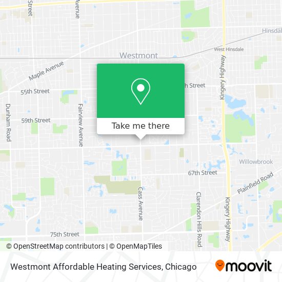 Mapa de Westmont Affordable Heating Services