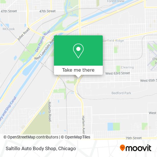 Saltillo Auto Body Shop map