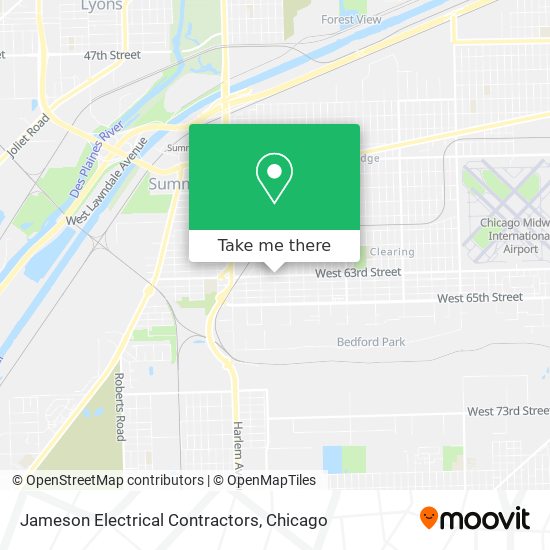Jameson Electrical Contractors map