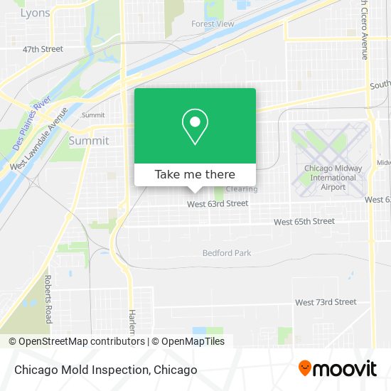 Chicago Mold Inspection map