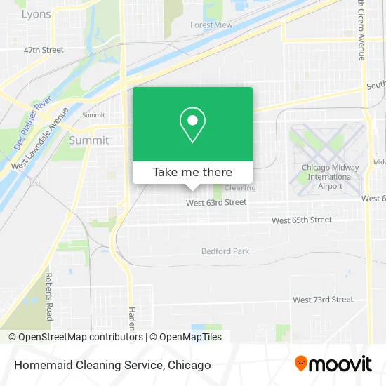 Homemaid Cleaning Service map