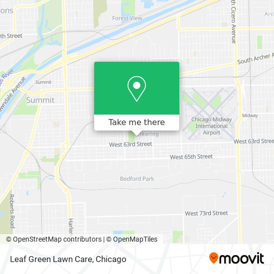 Leaf Green Lawn Care map