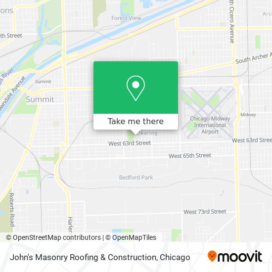Mapa de John's Masonry Roofing & Construction