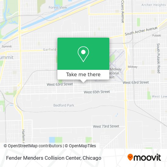 Fender Menders Collision Center map