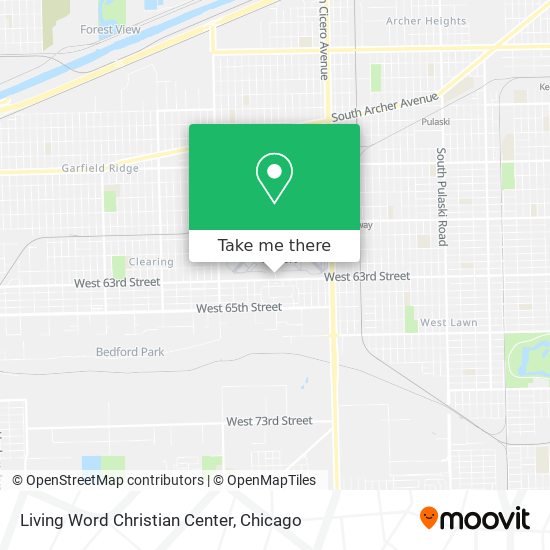 Mapa de Living Word Christian Center