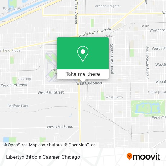 Libertyx Bitcoin Cashier map