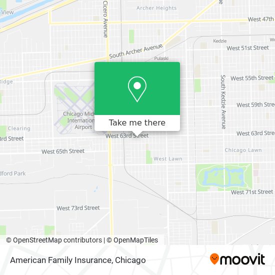 Mapa de American Family Insurance