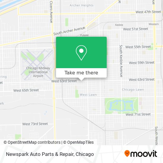 Newspark Auto Parts & Repair map